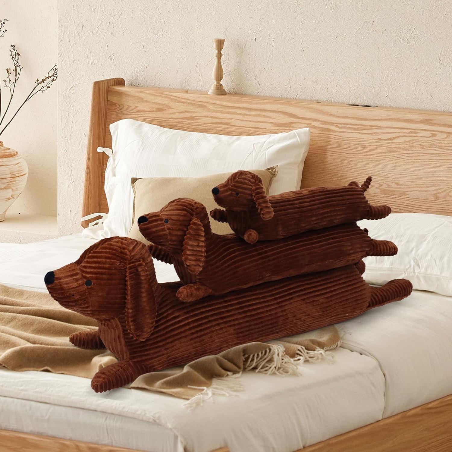 Cute Dog Design Stuffed Toy, Long Dog Body Pillow, Soft & Durable Throw Pillow, Lovely Home Decoration Gift for Dog Lovers, Cuddly Stuffed Animal Cute Dog Design Stuffed Toy, Long Dog Body Pillow, Soft & Durable Throw Pillow, Lovely Home Decoration Gift for Dog Lovers, Cuddly Stuffed Animal