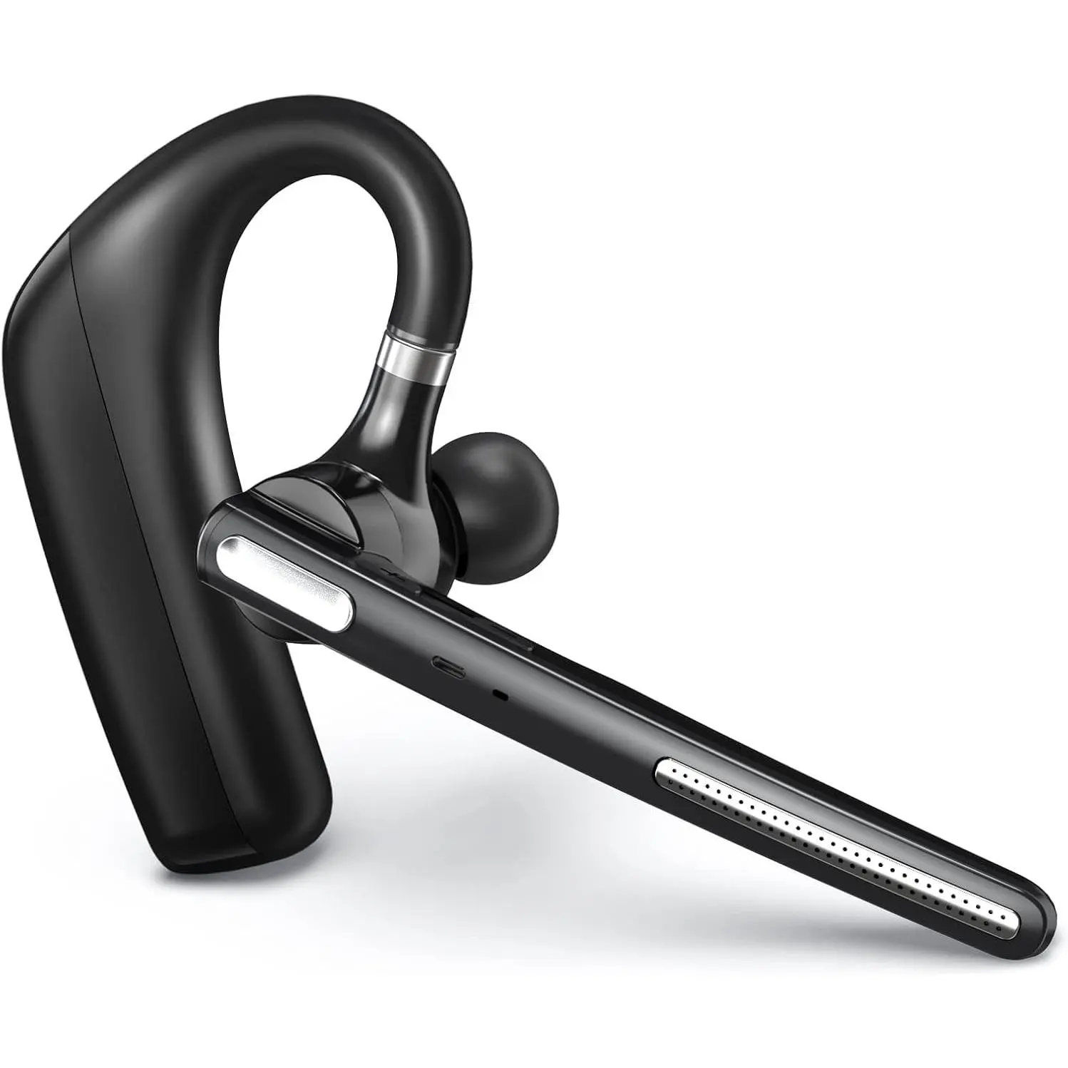 Bluetooth Headset - Wireless Headset with Microphone 90 Days Standby/110 Hours Talktime, Bluetooth Earpiece for Cell Phone/PC Tablet/Laptop Computer, Headphones for Trucker/Driver/BusinessGift