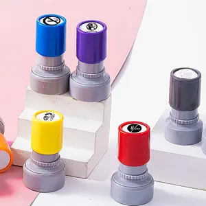 No Smoking Stamp Set, Automatic Ink Refill, Warning Symbol, Ideal for Cards and Notebooks, Prominent No Smoking Design