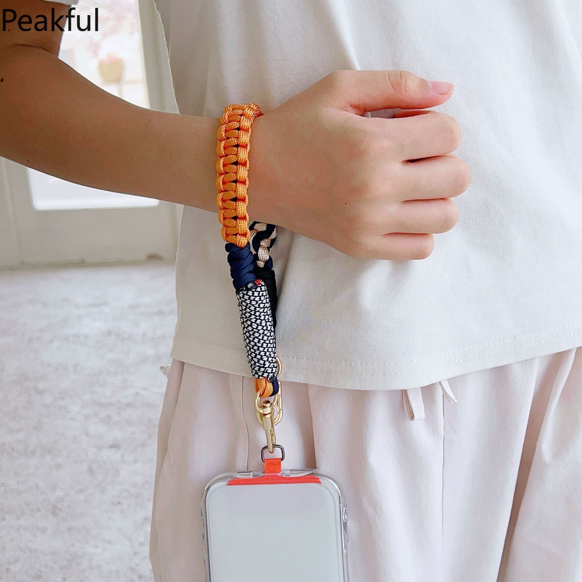 Trendy Twisted Phone Wristband | Viral Colorful Braided Short Lanyard | Anti-Lost Keychain Card Strap | Cute Fashion Accessory for All Phones, Perfect for Casual Wear, Party & Everyday Carry