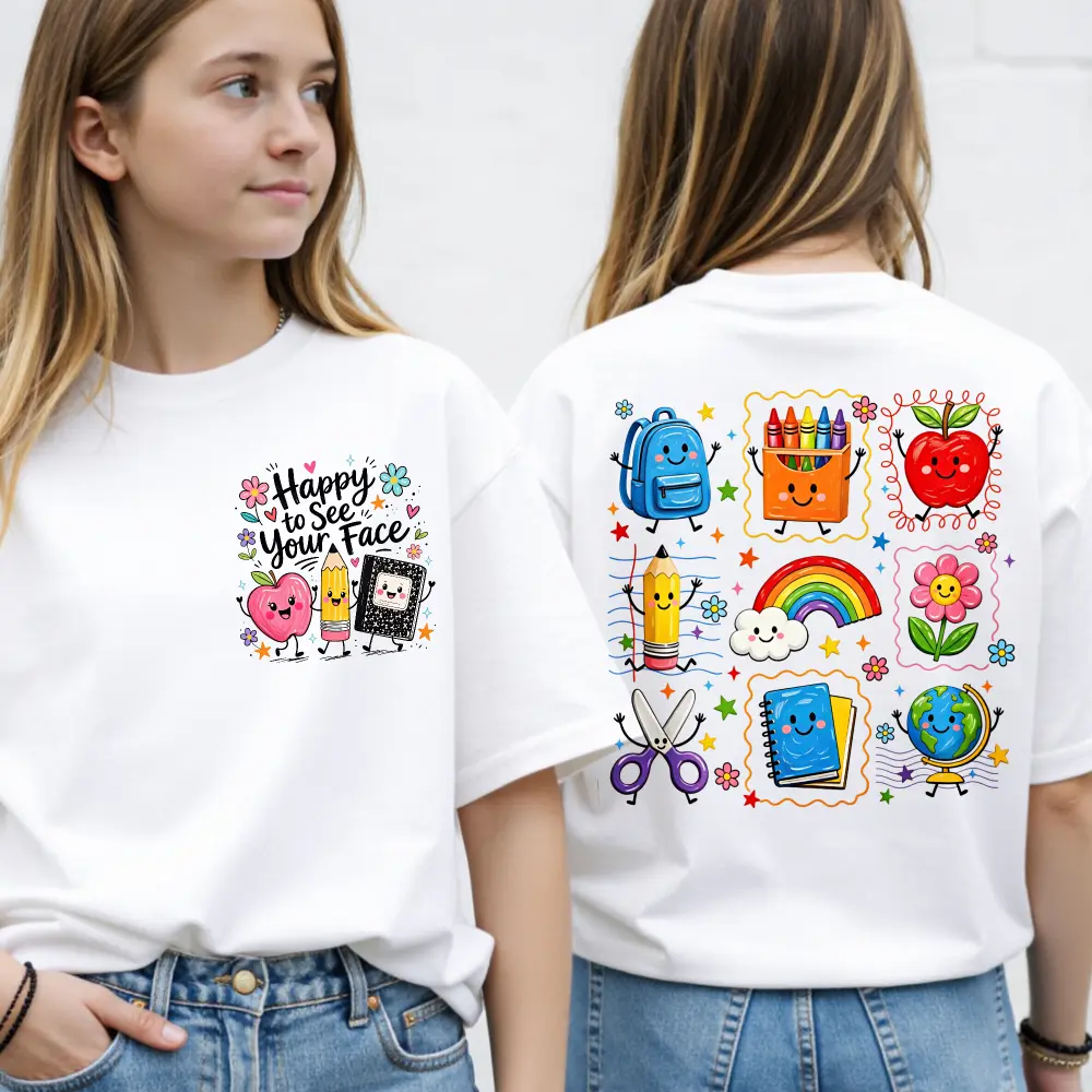 Teacher Back-to-School T-Shirt with "It's A Good Day" Graphic, Well-Fitted Breathable Fabric with Moderate Stretch, New Teacher Gift