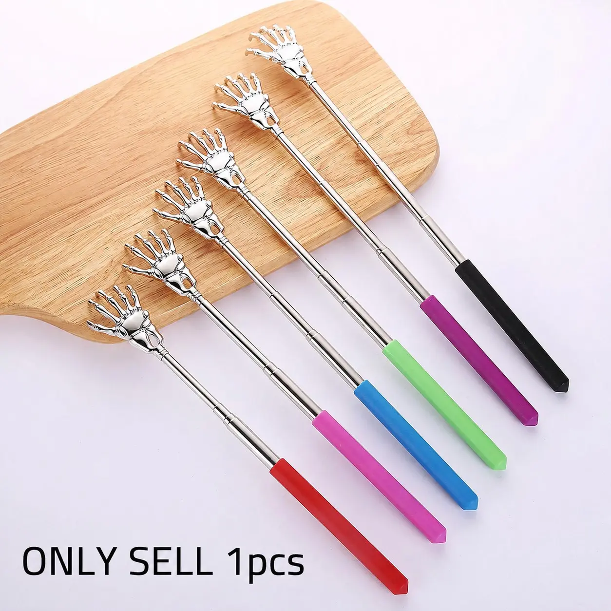 Retractable Back Scratcher, 1 Count Stainless Steel Claw Back Massage Tool with Non-slip Grip, Back Relief Tool for Elderly, Travelers & Office Workers, Body Care, Relaxation Aid, Massagers