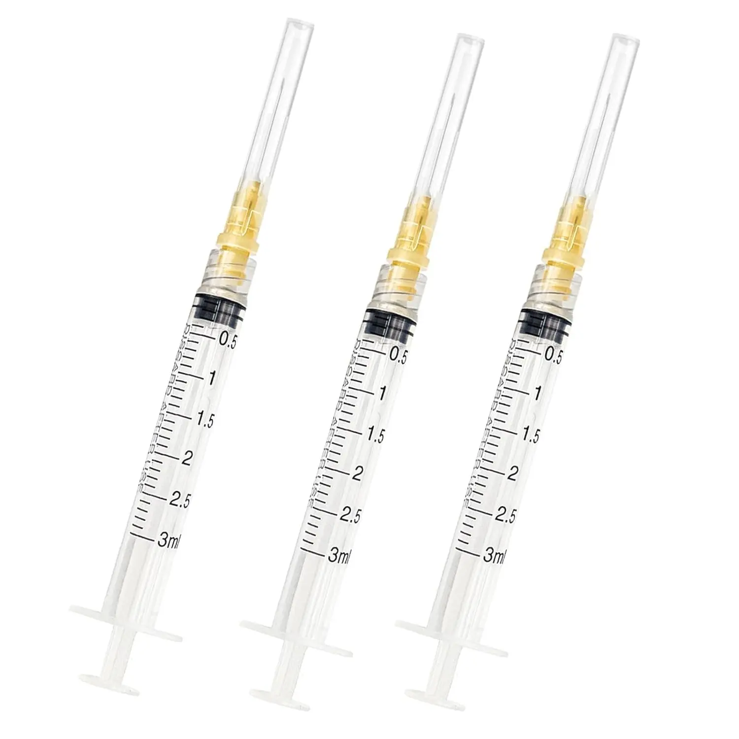 Women's Industrial Liquid Refilling Accessory, 100pcs 3ml/cc 25G 5/8-inch (16mm) Individually Wrapped for Scientific Use