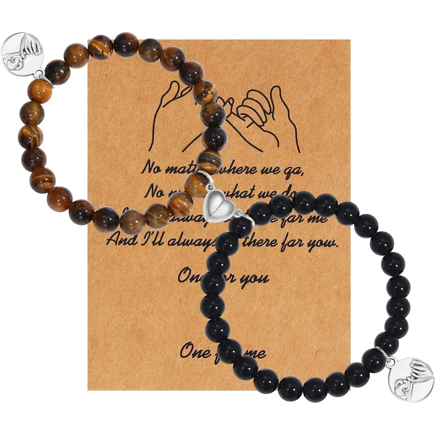 Bracelets for Couples Love Bracelets Distance  Beaded Bracelet Valentines Day Gifts