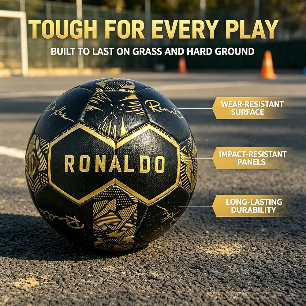 Professional PU Soccer Ball 4.0mm, Thickened Durable Waterproof High Elasticity, Football Equipment Soccer Gear, Ideal for Adult Youth Outdoor Training, Perfect Gift