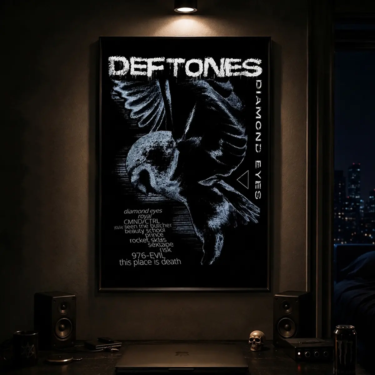 Deftones Diamond Eyes Poster, Y2K Grunge Shoegaze Wall Art, Rock Band Room Decor, Vintage Music Collector's Gift, Alternative Aesthetic Print, Music Wall Decor, Album Cover Art, Indie Room Decor, Alternative Rock Poster, Indie Music Poster, Music Lover Gi