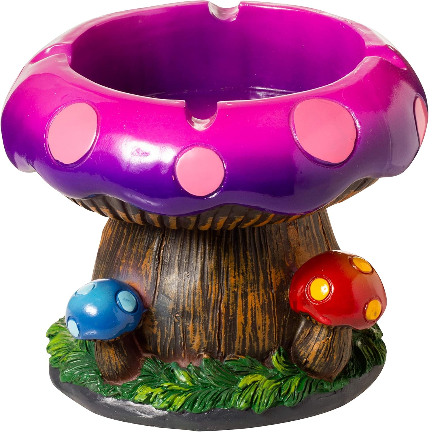 Mushroom-Themed 6" Storage Box with Ashtray – Decorative Stash Box for Home or Outdoor Use