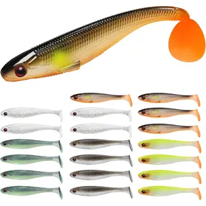 Easy Catch Soft Lures, Unique Vibrating Swim Action and Trembly Sinking Move  More Bites, Amazing Soft Swimbaits  Family Fishing, Well-Made Fishing Lures  Bass Trout Crappie Walleye