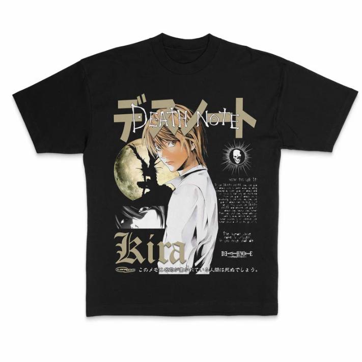 Light Yagami Moon Light Vintage Graphic Tee, Light Yagami Tee, Death Note Shirt, Manga Anime Shirt, Unisex T-Shirt, Anime Clothing Top, Menswear Womenswear Streetwear