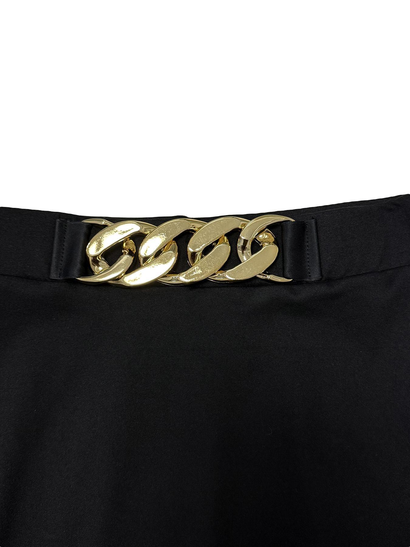 Women's Solid Color Fitted Fringe Trim Skirt, Fashionable Long Skirt for Party Club Dating Wear, Women's Bottoms for Summer