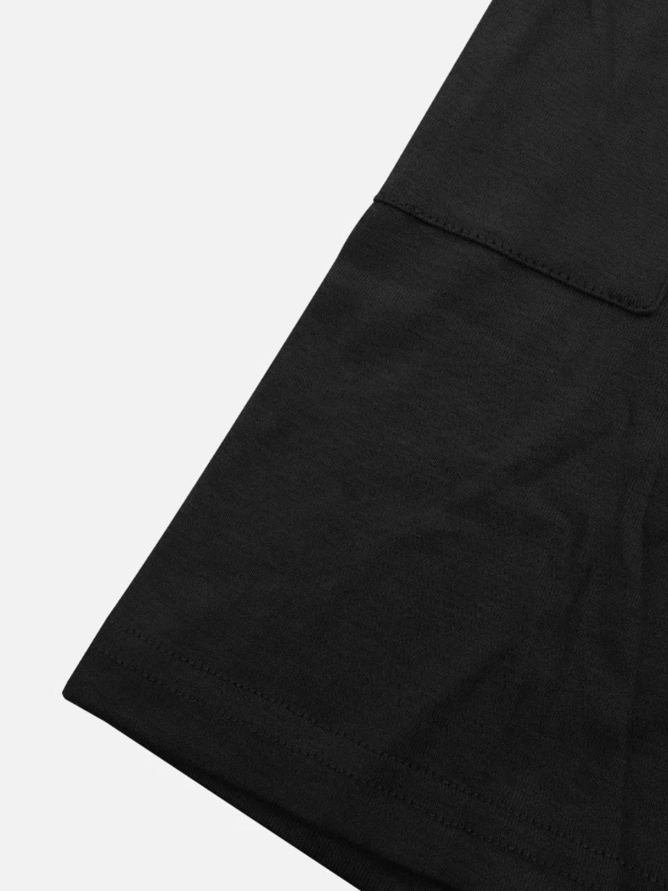 Women's Solid Color T-Shirt and Tight Shorts Loungewear Set, Casual Comfortable Round Neck Sleepwear for Summer, Features Pockets and Suitable for Outdoor Wear