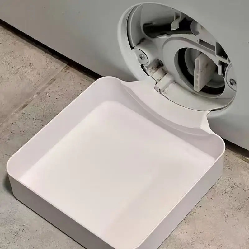 3-Piece Washing Machine Drain Tray Set, Includes Flow Guide Board and Switch Tool, Efficient Draining Funnel, Overflow Prevention, Prevents Floor Overflow in Laundry Room