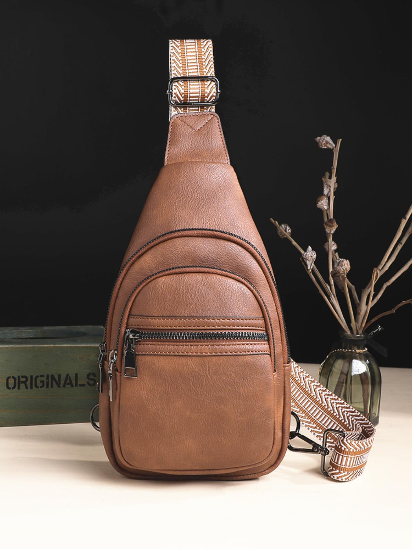 Women's Fashionable Solid Color Crossbody Bag for Summer, Casual Multi-pocket Fanny Affordable Luxury Bag for Daily Use, Belt Bag Bum Bag for Travel Sport Outdoor with Wide Strap