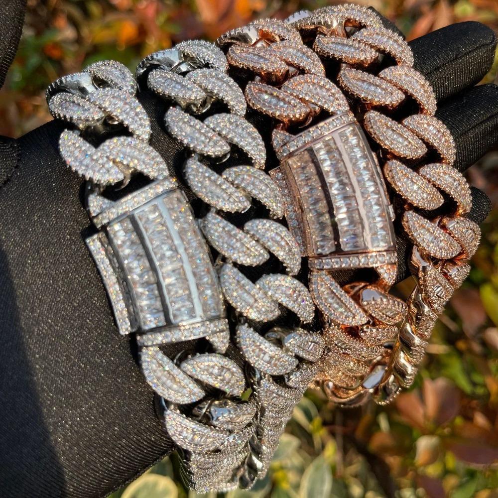 [ICE HUE]18K Gold Vacuum Plated Copper with 5A+ Sri Lanka Zircon Weaving Cuba Necklace Miami Italy Mexico & Micro Inspired for Women & Men Luxury Jewelry,Daily Wear,Casual Fashion,Gift Idea,,Classic,Hip Hop,Simple,Sporty Style,Lgbt