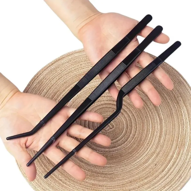 Stainless Steel Kitchen Tweezers, Precision Cooking Tongs for Meat, Pasta, BBQ, Baking, Durable Culinary Tools, 1 Piece/3 Pieces