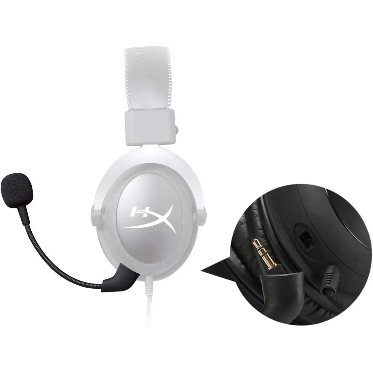 Replacement HyperX Game Mic 3.5mm ligt Microphone Boom for Kingston HyperX Cloud X, Cloud 2 II, Cloud Core, and Cloud Pro Silver Gaming Headset, not for 2022 Cloud 2