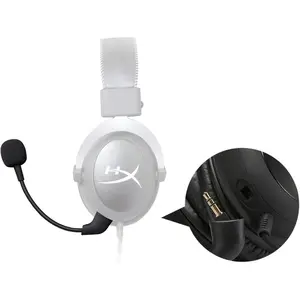 Replacement HyperX Game Mic 3.5mm ligt Microphone Boom for Kingston HyperX Cloud X, Cloud 2 II, Cloud Core, and Cloud Pro Silver Gaming Headset, not for 2022 Cloud 2