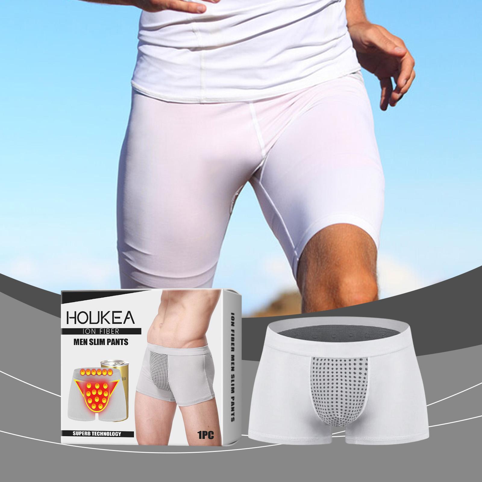 Houkea Men's Slim-Fit Underwear, Fashionable Men's Fabric Breathable Soft Comfortable Boxers Boxer Shorts Panties