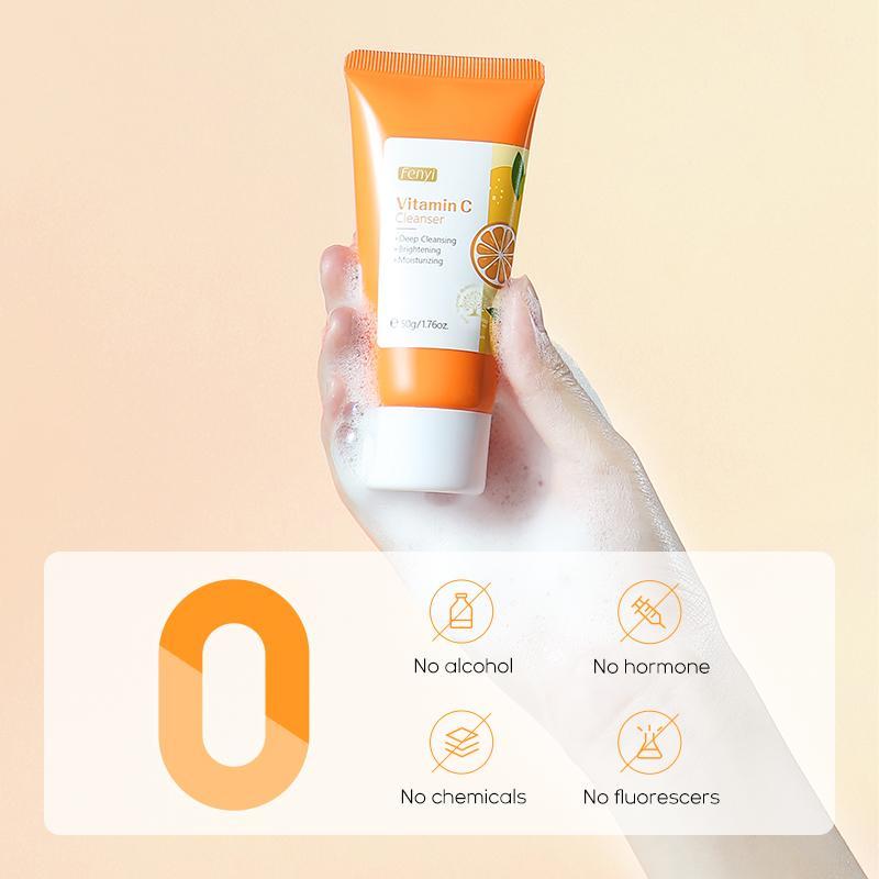Hydrating Vitamin C Facial Cleanser, Deep Cleansing & Brightening Facial Wash, Moisturizing Facial Cleanser, Comfort Facial Cleansing Skincare Product For Women & Men Hydrating Vitamin C Facial Cleanser, Deep Cleansing & Brightening Facial Wash, Moisturizing Facial Cleanser, Comfort Facial Cleansing Skincare Product For Women & Men