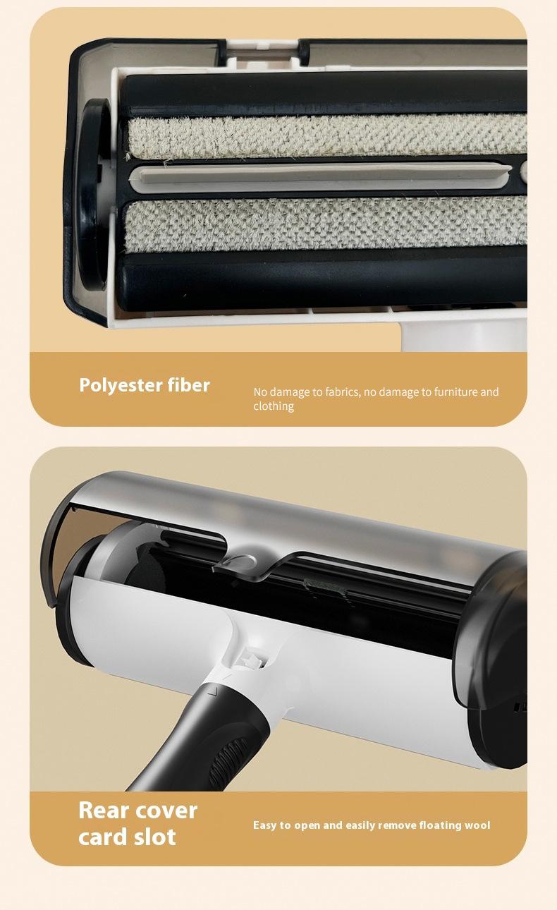 Washable Sticky Lint Roller Pet Hair Remover Reusable Lint Removal Brush for Clothes Furniture dog pepper spray cow scratching head lice comb big lice removal comb tick removal comb deshedding nozzle short hair Portable Retractable Wooden Nail File