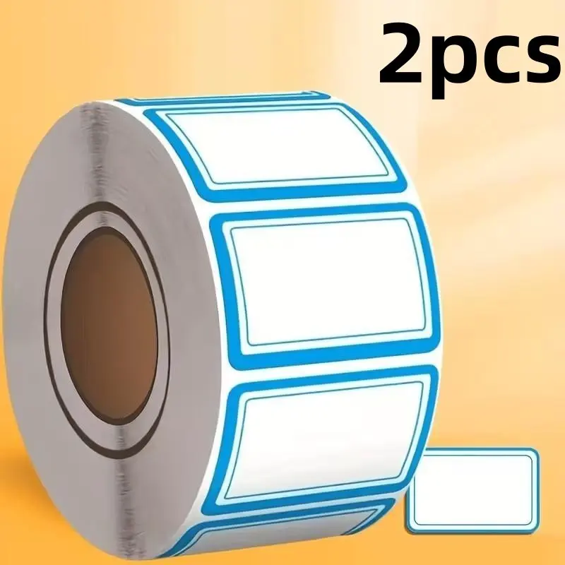 2 Rolls 1000 Universal Labels, No Residue, Waterproof, Oil-Resistant, Reusable Freezer Stickers, Kitchen Organization, Food Containers, Bottles