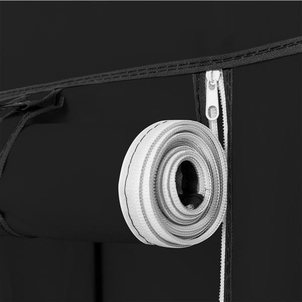 [Bellemave] Portable Clothes Closet Wardrobe Storage Organizer with Non-Woven Fabric Quick and Easy to Assemble Extra Strong and Durable Black
