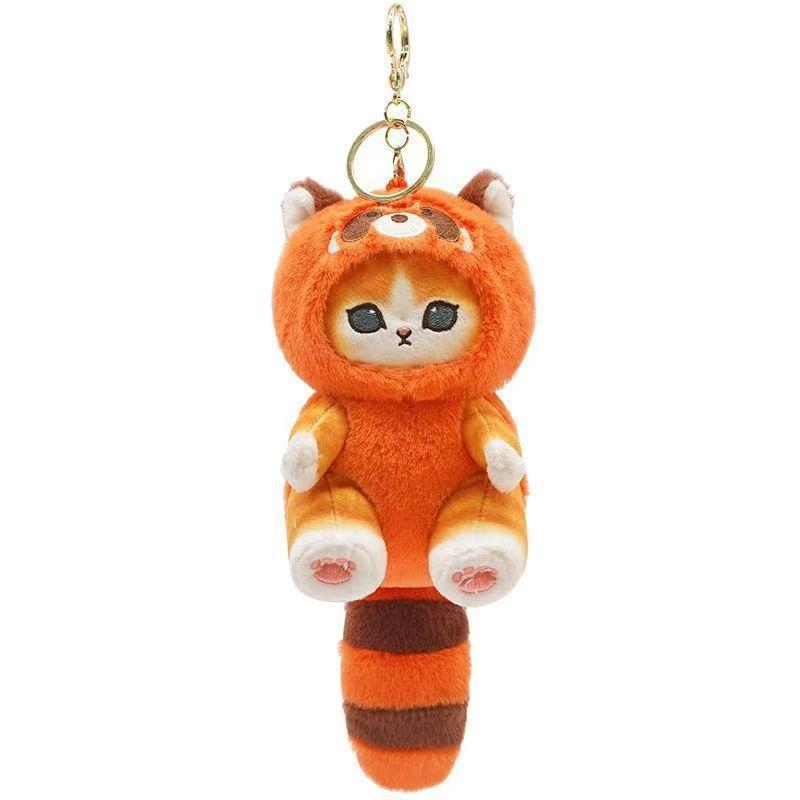 One four styles of optional cute animal keychain 5-inch plush backpack accessories, four styles of optional pendant cute keychain gift