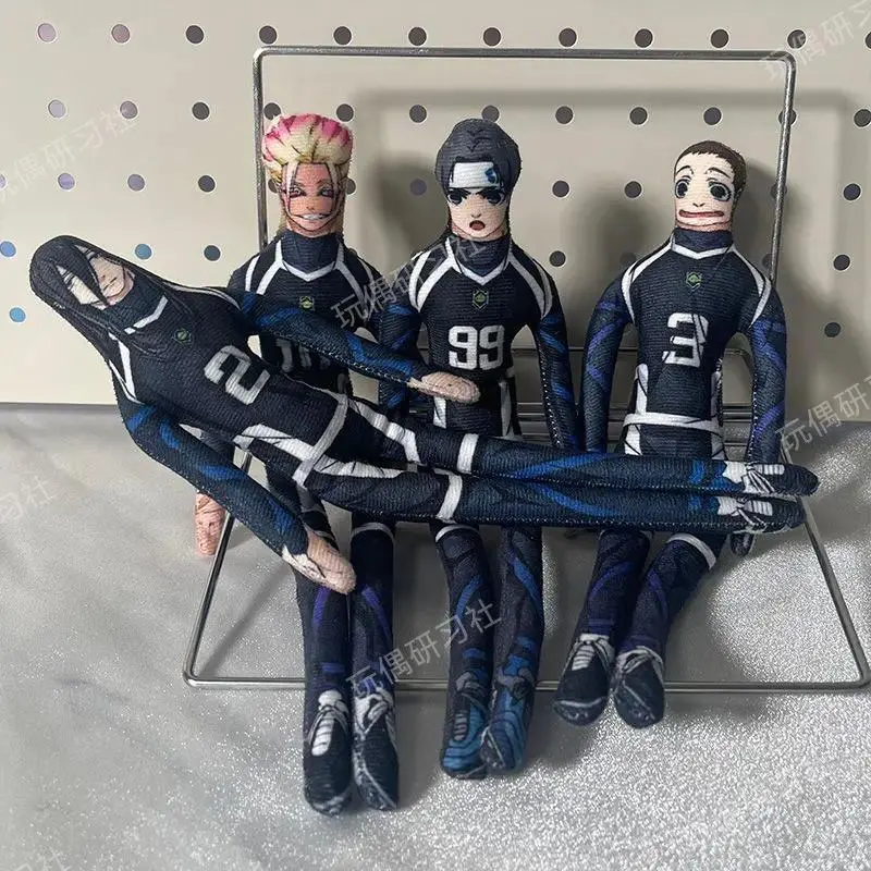 Blue Lock Character Plush Twisty Dolls - Shihei Aisou, Shidou Ryuusei, Shiko Toki, Nanase Nijirou Anime Stress Relief Toys for Children's Gifts