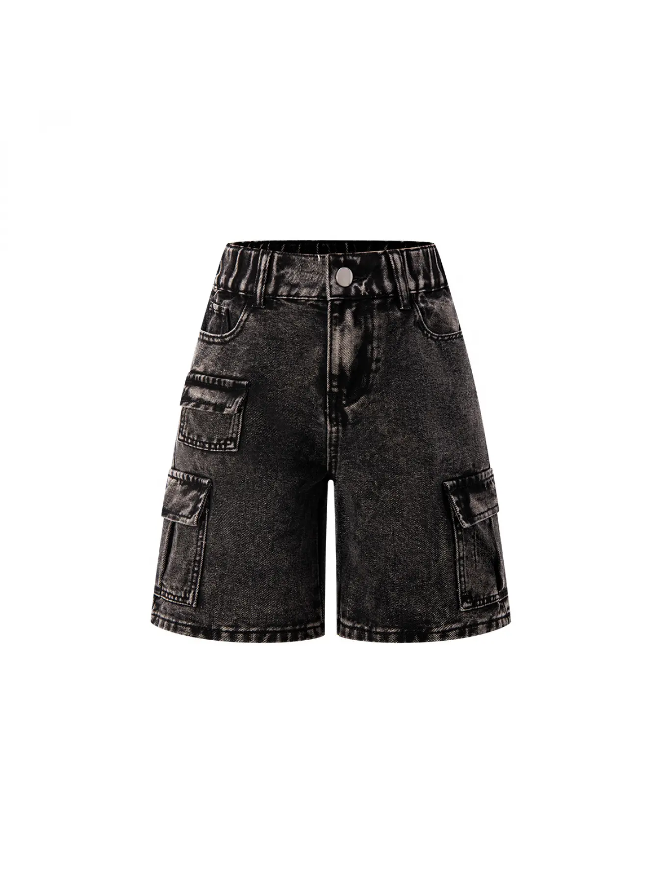 Unisex Denim Bermuda Shorts, Casual Five-point Pants for Big Boys & Girls, Fit Shorts