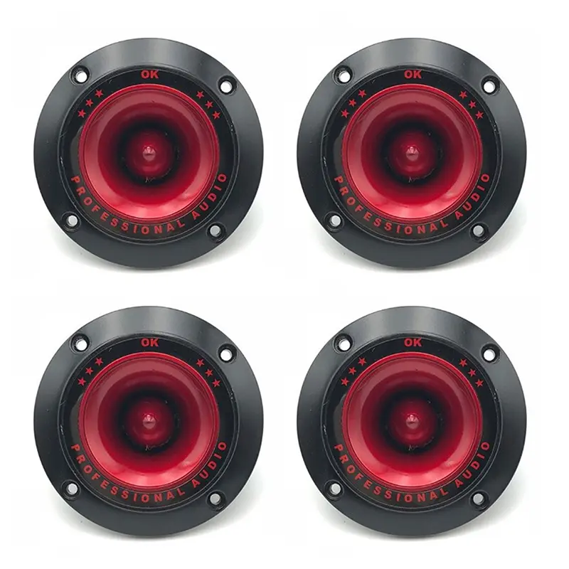 2/4Pcs 3-Inch Cordless Piezoelectric Tweeters - 90Hz Hi-Fi Audio Treble Ceramic Wireless Portable Speakers, 1800mAh Bluetooth Speaker Sets with Auxiliary Input for Car Audio Installation, 2Pcs, Wireless Speakers