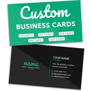 Custom Business Cards - Upload Your Design - 16pt Cardstock (50 Cards)