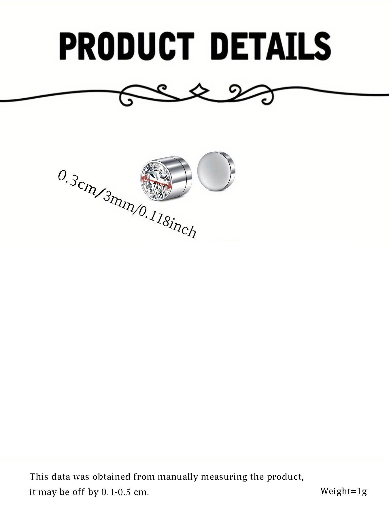 Magnetic Nose Stud, Stainless Steel Fake Nose Rings for Women & Men, Faux Lip Septum Nose Ring Set, No Piercing Body Jewelry, Non Piercing Jewelry