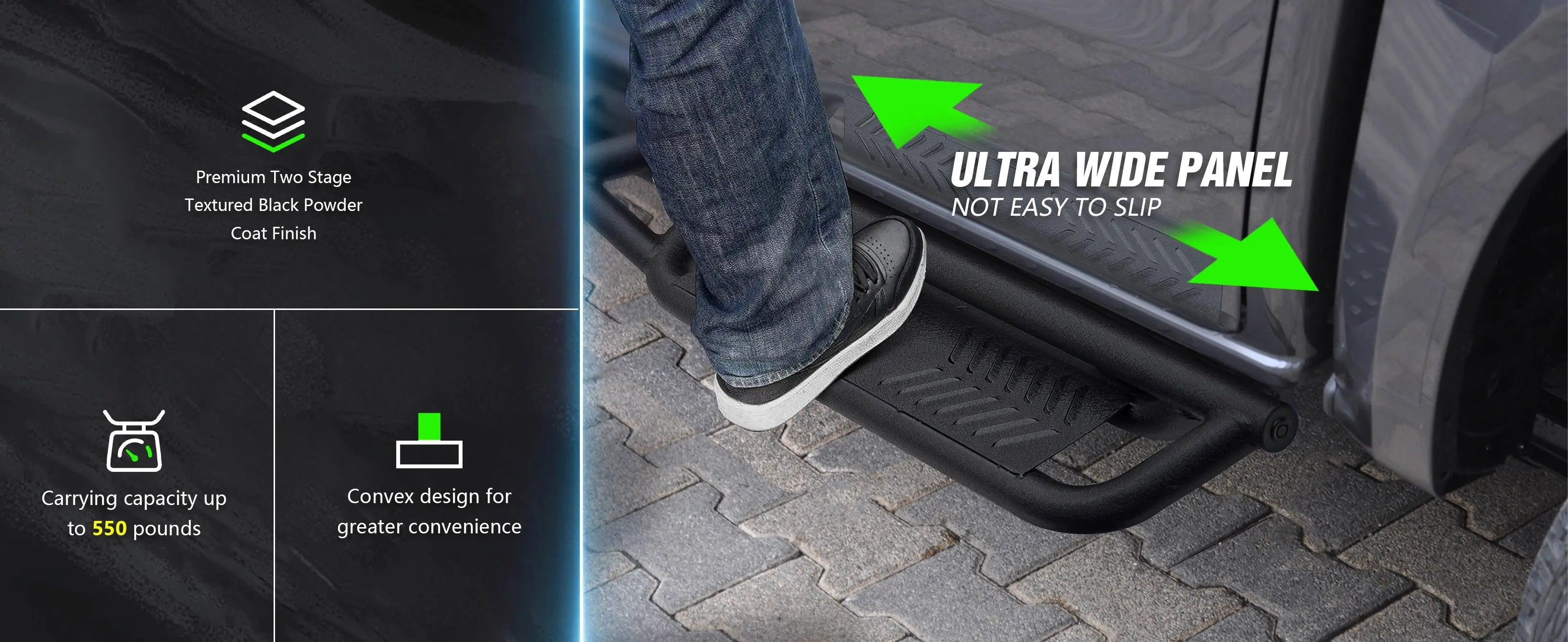 for Tacoma Running Boards Side Steps Cars Accessories Compatible with 2024-2026 Toyota Tacoma 4 Full-Size Doors| Yzona