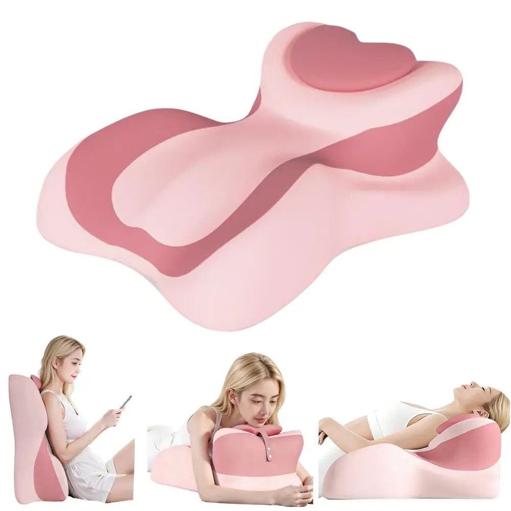 Memory Foam Ergonomic Wedge Pillow, Prone Pillow for Sleeping, Squat Pillow, Reading Pillow for Bed, Ideal for Massage, with Removable Cover, Back Support, Multi-Functional Memory Foam