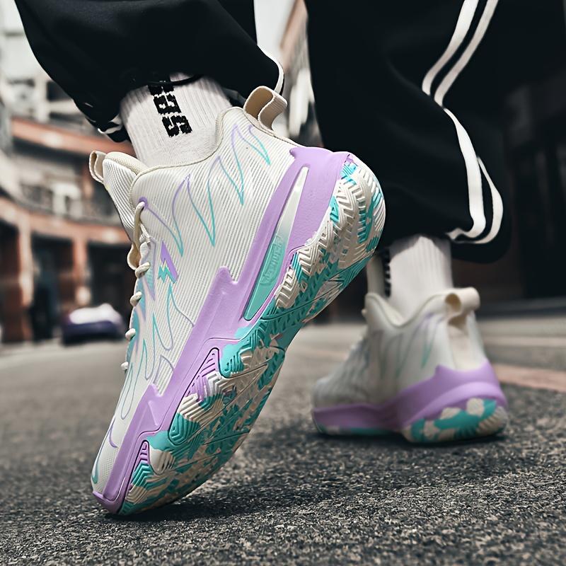 (New)Sneakers, Men's Fashion Trend Stability Strong Shock Absorption Rebound Strong Grip Combat Basketball Shoes Strong Wrapping Comfort Low-top Lace Large Size Breathable Sports Shoes