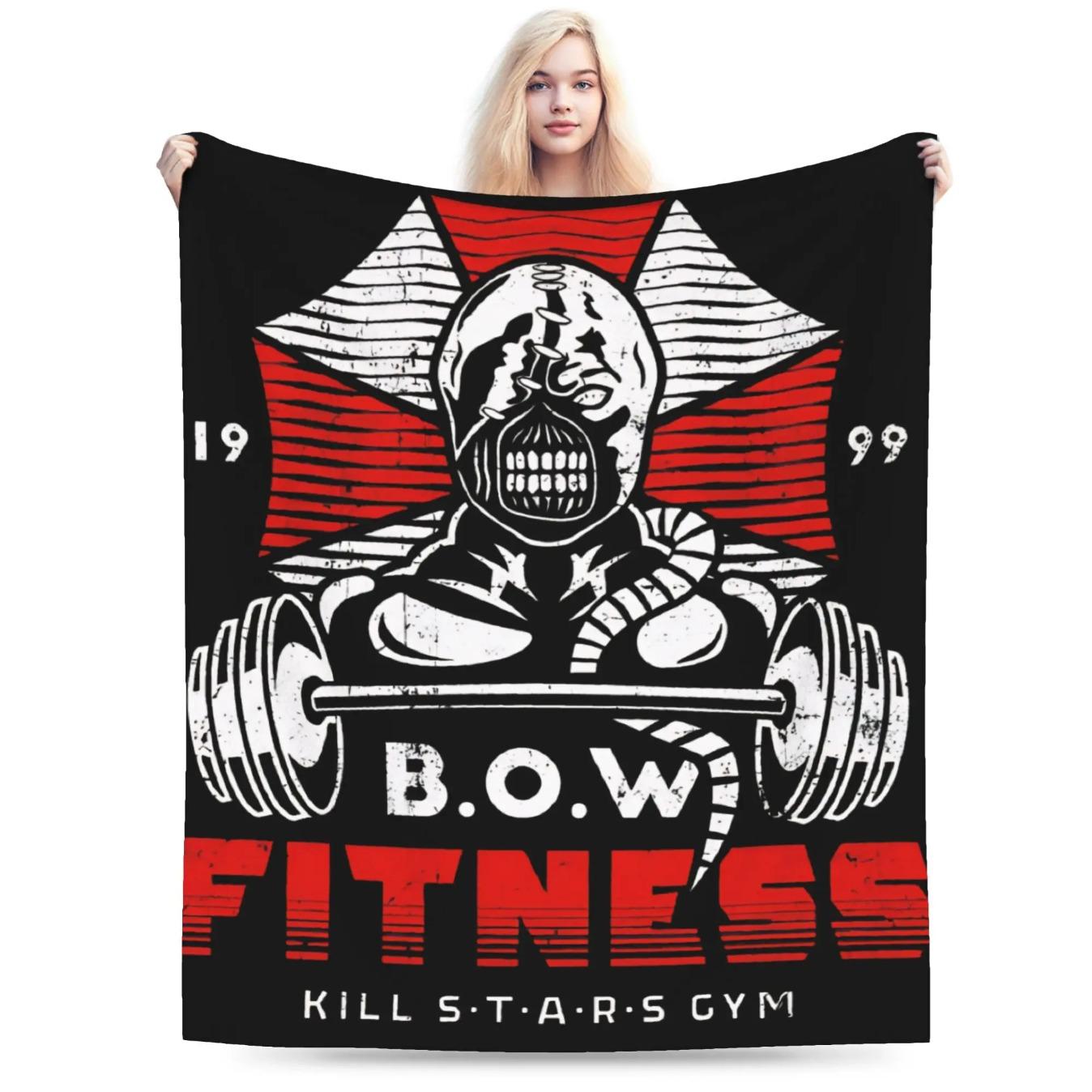 Resident Evil 9 Requiem Leon Inspired Game Throw Blanket Ultra Soft Cozy Plush Gaming Blanket for Sofa Bedroom Living Room Bedding Multiple Sizes Horror Game Fan Gift