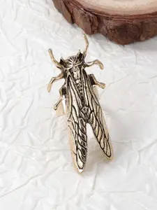Vintage Gold Cicada Ring, Adjustable Street Style Jewelry, Perfect for Halloween/easter, Ideal Gift for Festive Occasions