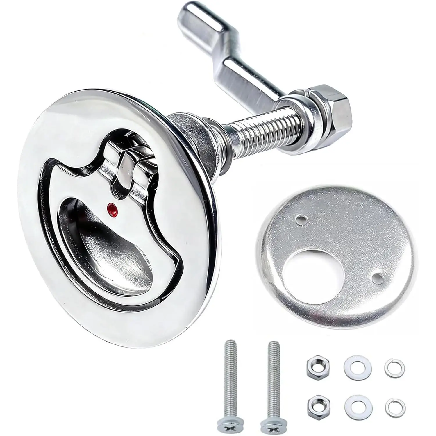 Thorn Boat Cam Latch Stainless Steel Marine Hatch Pull with Back Plate