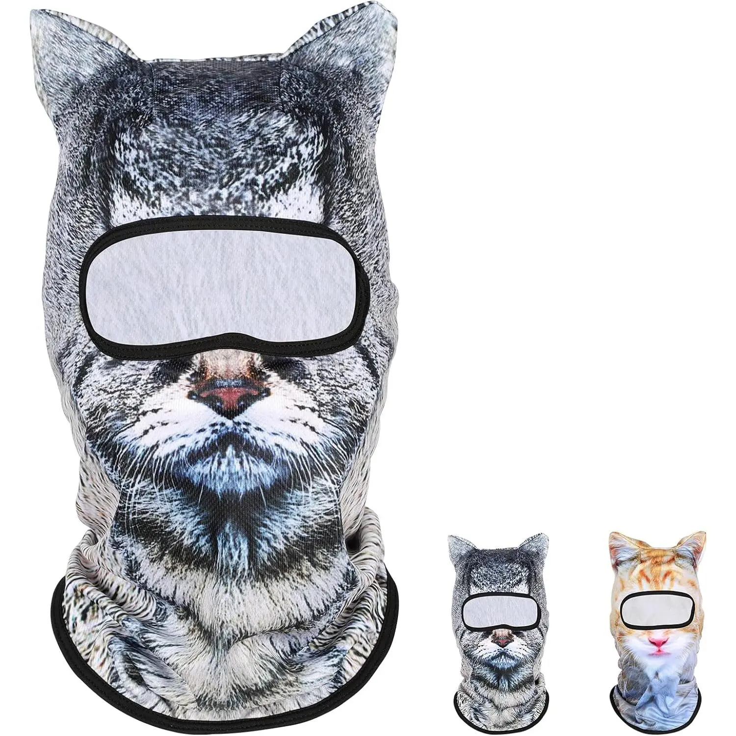 Ski Balaclava Sheisty  Mask with Ears, Ski Mask,for  Festivals Raves Ski Outdoor Activities