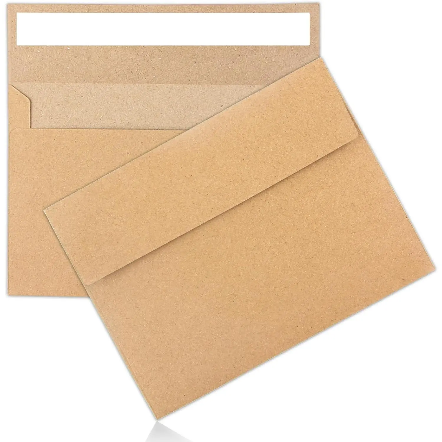 50 Pack A4 Kraft Envelopes 4x6 Inch Self Seal for Weddings, Greeting Cards, Invitations, Photos, Postcards & Mailing