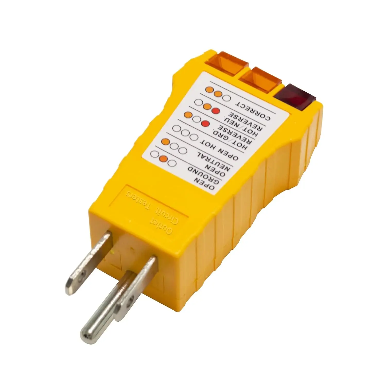 Outlet Tester with Electrical Receptacle Test,Socket Tester for North  Outlets (Yellow)