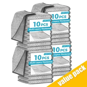 40Pcs High Quality Wire Dishwashing Cloth, Multipurpose Non-Scratch Scrubbing Cleaning Rags, Reusable Kitchen Cleaning Supplies Practical Boyfriend Gift