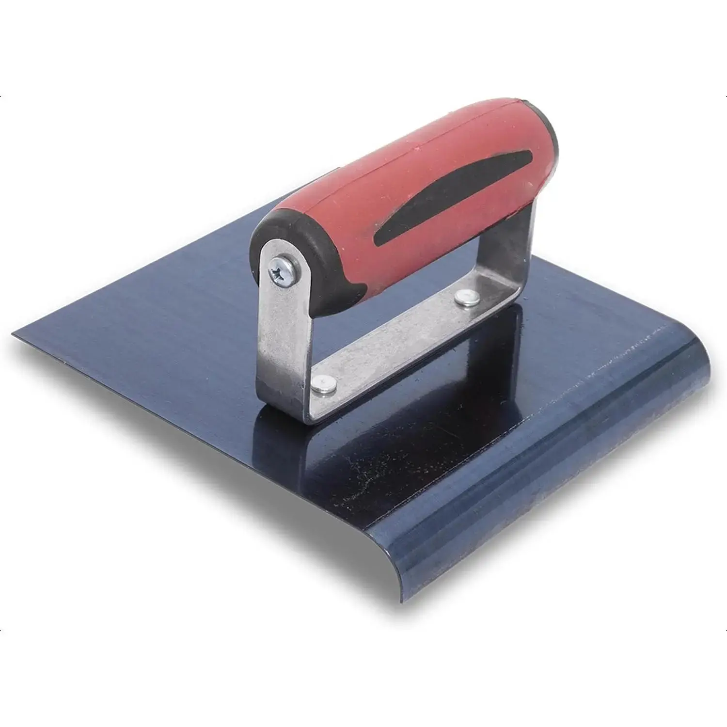 Concrete Edger Construction Work Hand Tool, 6x6 Inch Blue Steel Blade, 6x6x1/2x3/8 Lip Radius, Crack-Preventing Edging Tool, Made in The USA, 162BD, Construction Work Tool, Hand Tools