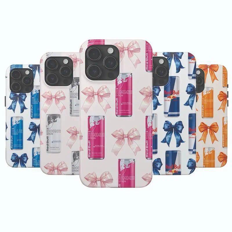 Redbull Energy Drink Tough phone Cases For iPhone 17 16 15 14 13 12 Promax Pro Plus, Double-layer hard shell protection,best Gift