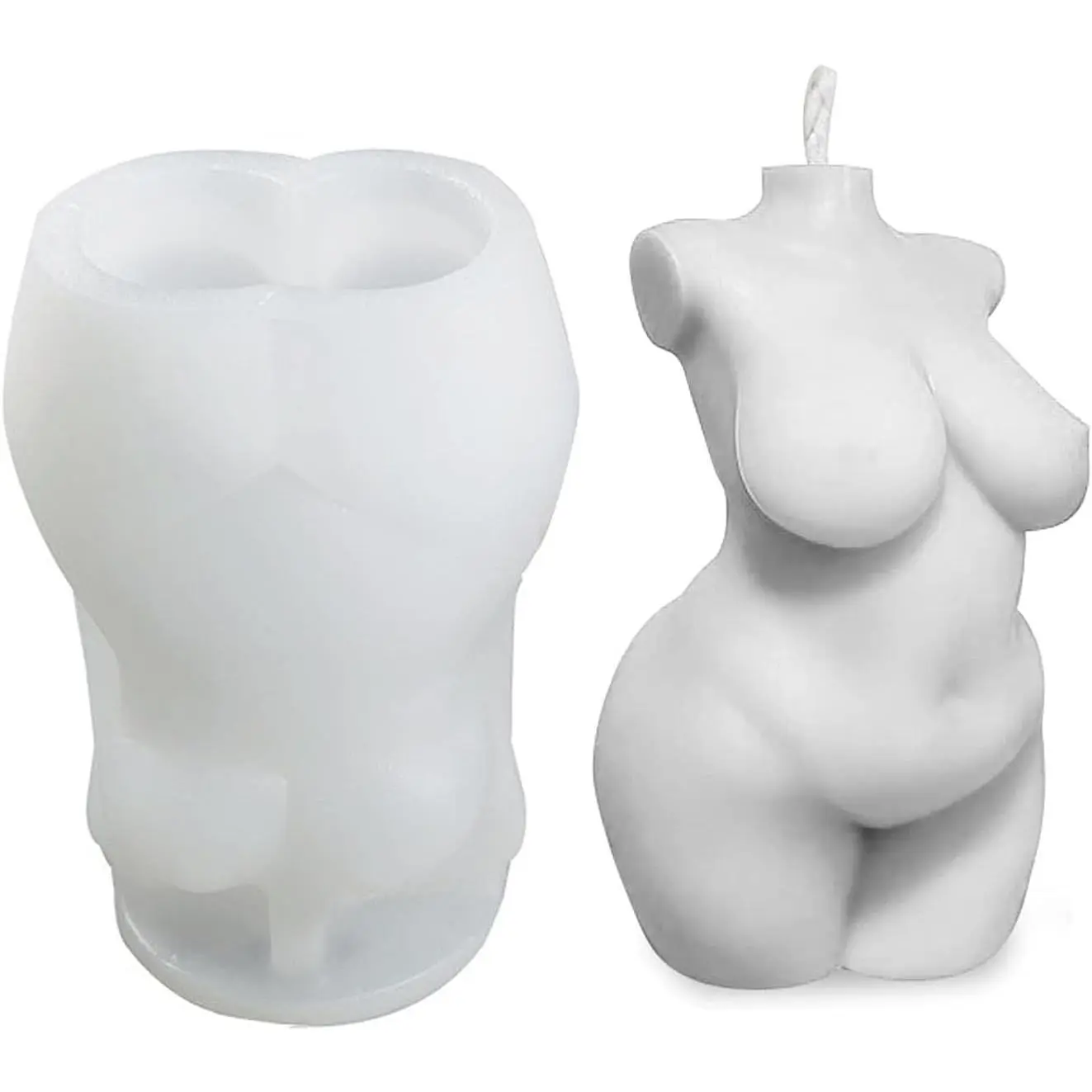 Woman  Candle Mold  Candle Molds for Candle Making DIY Craft | Female Shape Wax Mould for , Soap & Plaster Casting,   Mold for Homemade Craft Projects