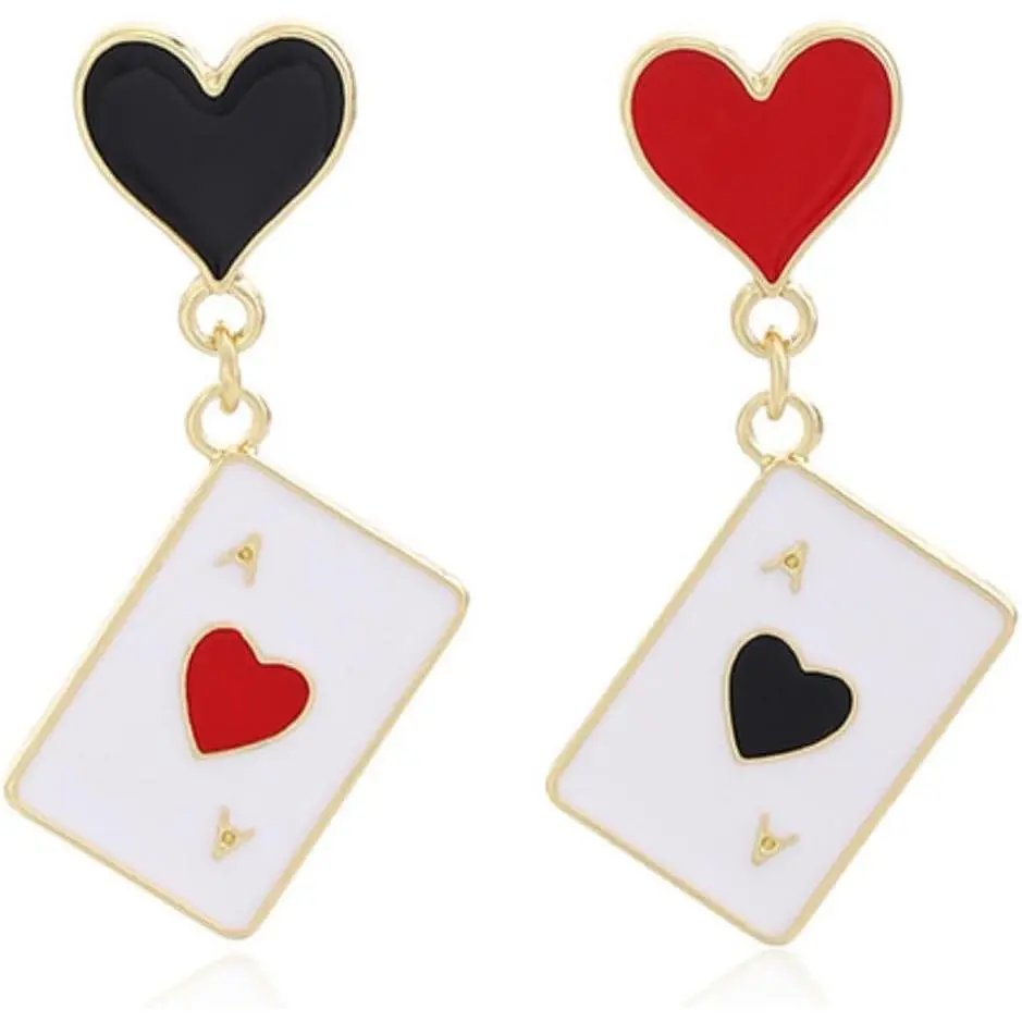 Heart Earrings Halloween Clip  Earrings for Women  Accessories of Hearts Halloween Costumes Woman 2025
