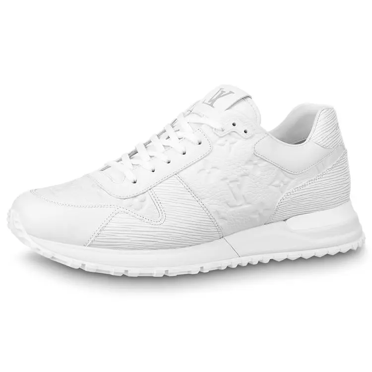 Louis Vuitton Run Away Leather Low-Top Casual Sneakers for Men in White Verifiable, with credentials and supporting global authentication