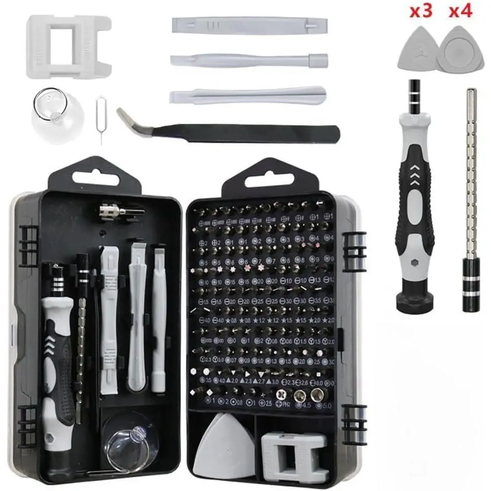 115-in-1 Universal Precision Screwdriver Set with Handle, Magnetic Bits, Precision Tips, Portable Storage Box - DIY Projects Tool Kit, Men’s Gift, Thoughtful Present for Tech Enthusiasts