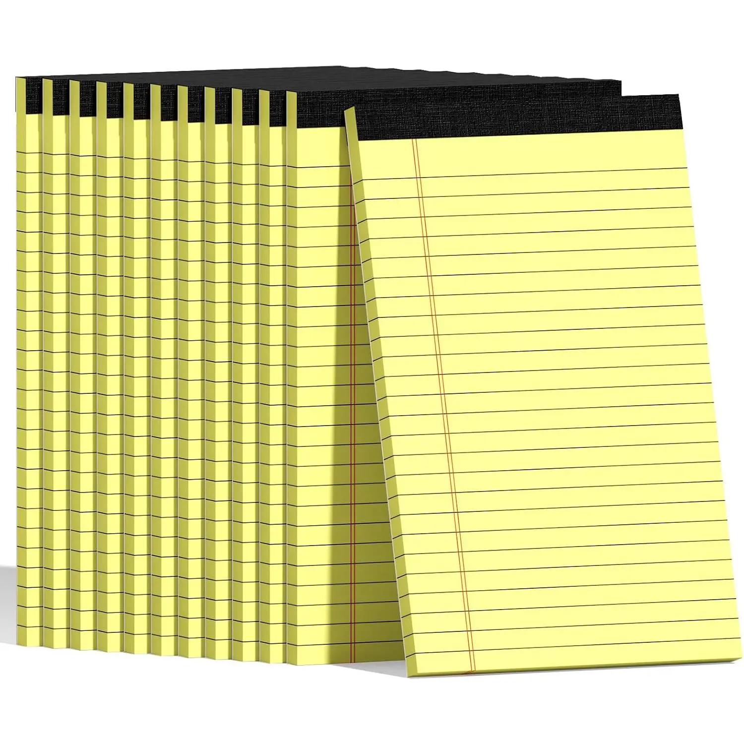 12 count 5x8 Inch Yellow Note Pads Legal Pads, College Ruled Writing Legal Pads, 360 Sheets , Notepad for Students, Office &  | Bulk  for Notes, Lists & Planning |  Paper