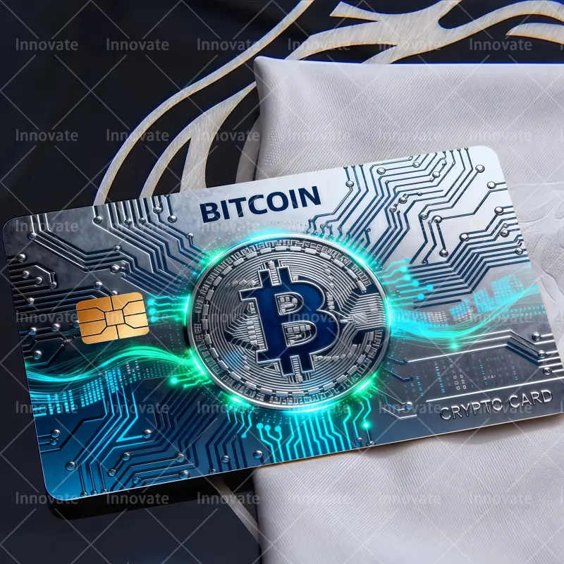 2-Sheet Pack #Tech Style Bitcoin Pattern Credit Card Stickers# Creative Gift# Matte PVC Material, Durable And Scratch-Resistant, High-Quality Privacy Protection - Perfect for Credit Cards, Bank Cards, Transportation Cards, Cryptocurrency